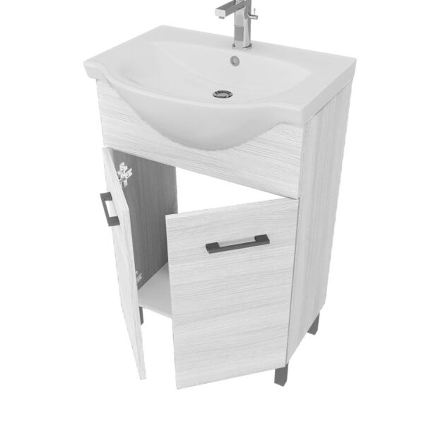 Composizione bagno Rubino 65cm bianco