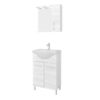 Composizione bagno Rubino 65cm bianco
