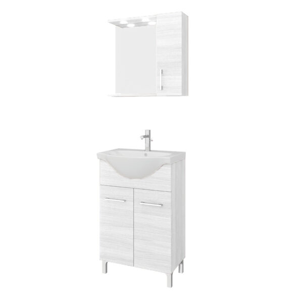 Composizione bagno Rubino 65cm bianco
