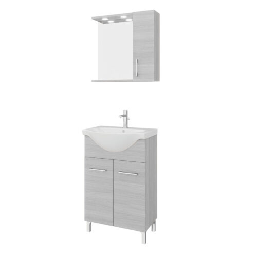 Composizione bagno Rubino 65 cm grigio