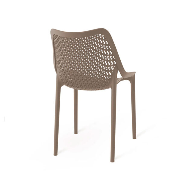 Sedia design Braga tortora