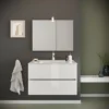 Composizione bagno Easy bianco lucido 80 cm
