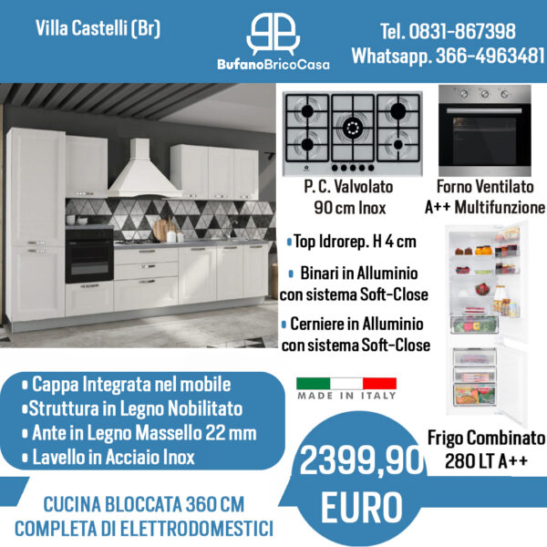 CUCINA COMPLETA DEA 360CM