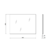 Composizione bagno Easy bianco lucido 80 cm