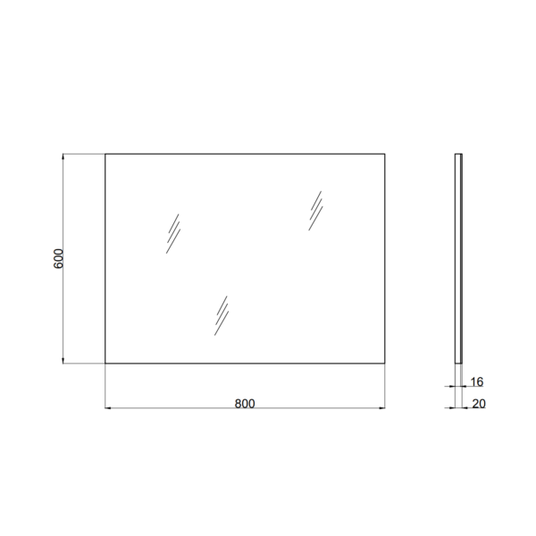 Composizione bagno Easy bianco lucido 80 cm