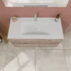 Composizione bagno Easy rovere fumo 100 cm