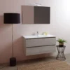 Composizione bagno Easy rovere grigia 100 cm