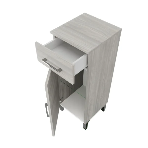 Base 1 anta Rubino rovere grigio
