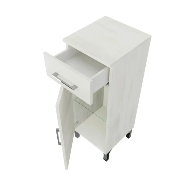 Base 1 anta Rubino rovere bianco